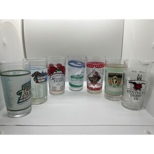 Kentucky Derby Mint Julep Glasses Set of 7 Churchill Downs 125-131 1999-2005
